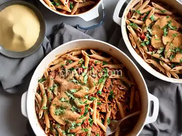 Portobello Penne Pasta Casserole