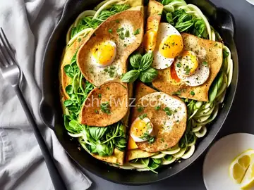 Portobello Pesto Egg Omelette
