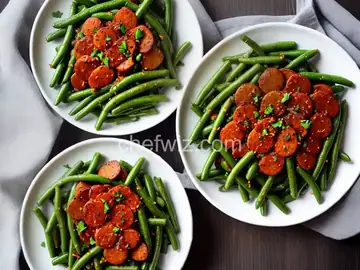 Portuguese Linguica and Green Beans