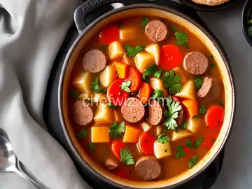 Portuguese Sausage Soup