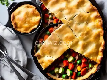 Pot Pie with Leftover Pot Roast and Vegetables