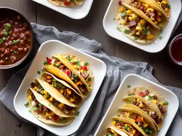 Potato-Bacon Breakfast Tacos with Monterey Jack