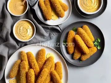 Potato Chip-Crusted Chicken Strips with Honey Mustard Dipping Sauce