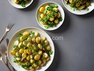 Potato Salad with Mustard Sauce and Watercress