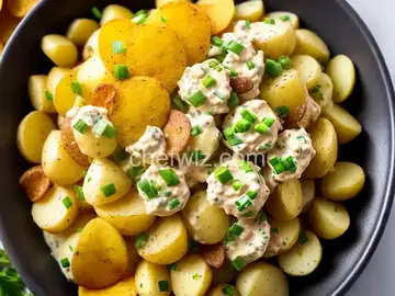 Potato Salad with Old Bay and Potato Chips