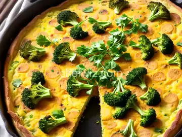 Potato, Sausage and Broccoli Frittata