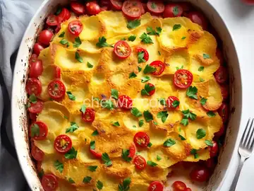 Potato-Tomato Gratin With Horseradish