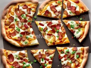 Potato and Bacon Pizza