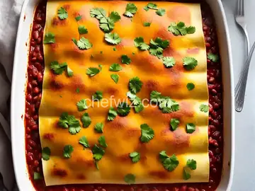 Potato and Bean Enchiladas