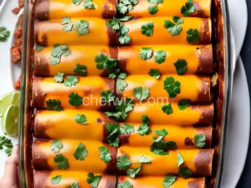Potato and Chorizo Enchiladas