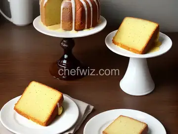 Pound Cake with Lemon Coconut Glaze