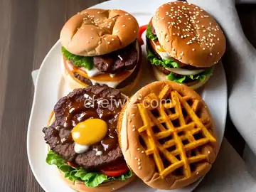 Poutine on the Ritz Burger