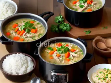 Pressure Cooker Chicken and Rice Soup