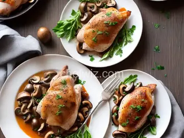 Prosciutto-Stuffed Chicken with Mushroom Sauce