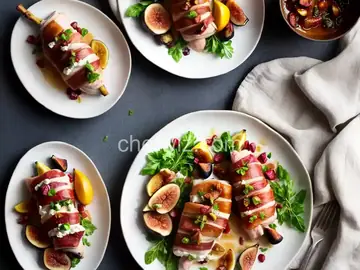 Prosciutto-Wrapped Chicken with Figs and Goat Cheese