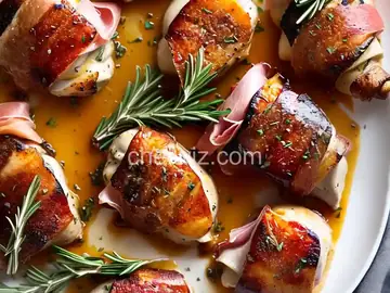 Prosciutto Wrapped Rosemary Chicken Thighs