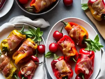 Prosciutto-Wrapped Stuffed Cherry Peppers Recipe