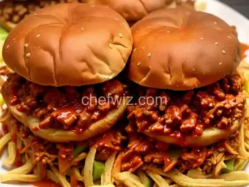 Pulled Chicken Sloppy Joes (Sloppy Chickens)