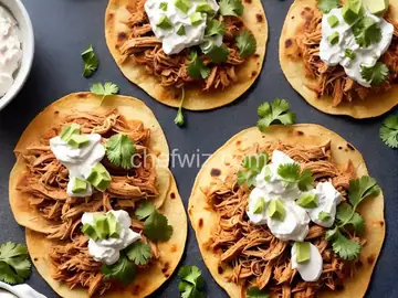 Pulled Chicken Tostadas