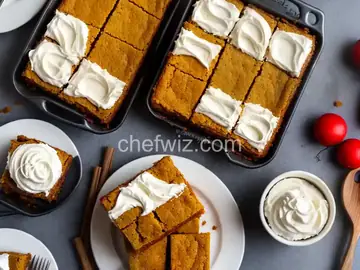 Pumpkin Bars with Cream Cheese Frosting
