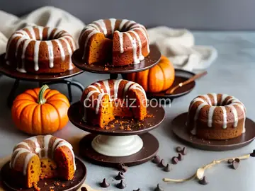 Pumpkin Chocolate Chip Mini Bundt® Cakes
