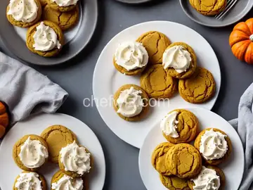 Pumpkin Cookies with Cream Cheese Frosting (The World's Best!)