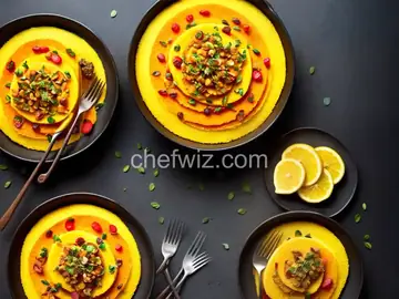 Pumpkin Polenta with Vegetables