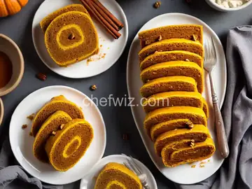 Pumpkin Roll with Ginger and Pecans