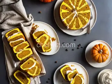 Pumpkin Roulade with Ginger Buttercream