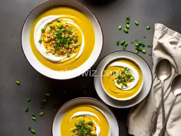 Pumpkin, Sweet Potato, Leek and Coconut Milk Soup