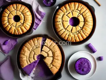 Purple Yam and Coconut Mochi (Ube Bibingka)