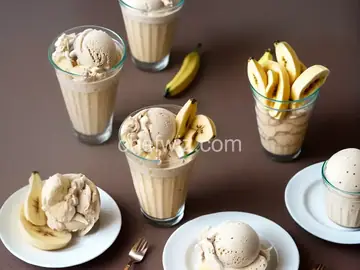 Quick Banana Milkshake (Ice Cream Free)
