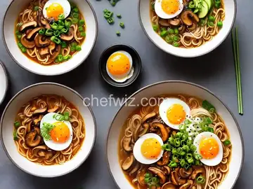 Quick Kimchi Ramen With Shiitake Mushrooms and Soft-Cooked Egg Recipe
