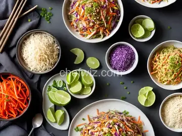 Quick Pickled Asian Slaw