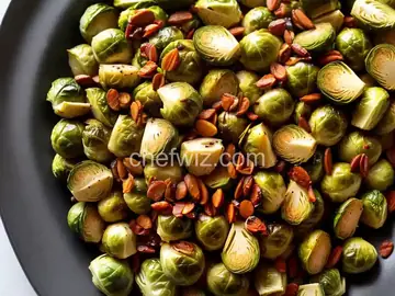 Quick Roasted Brussels Sprouts with Coconut Ginger Sauce
