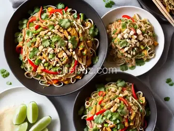 Quick Veggie Pad Thai