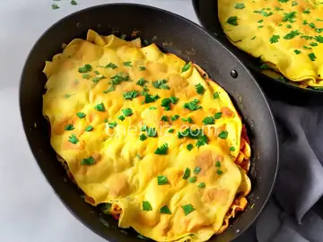 Quick and Cheesy Omelet Roll-Up