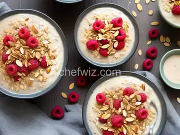 Quick-and-Easy Almond Milk Oatmeal with Raspberries