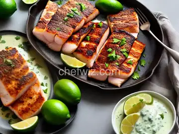 Quick and Easy Broiled Bluefish Fillets With Lime Aioli Recipe