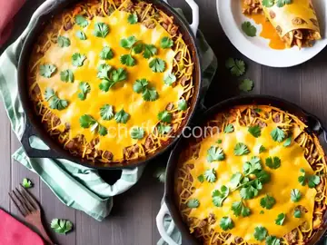 Quick and Easy Green Chile Chicken Enchilada Casserole
