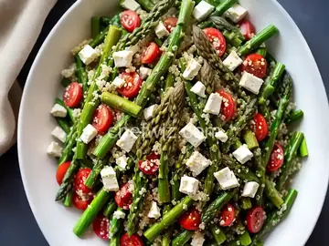 Quinoa, Asparagus, and Feta Salad