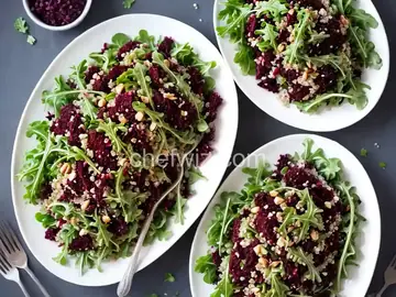 Quinoa, Beet, and Arugula Salad