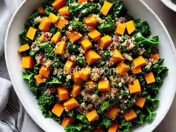 Quinoa, Butternut Squash, and Kale Salad