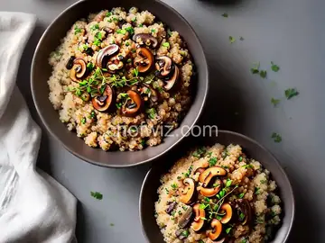 Quinoa Risotto with Mushrooms and Thyme