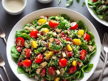 Quinoa Veggie Salad with Zesty Vinaigrette