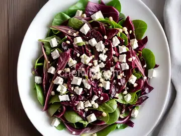 Radicchio, Bean, and Feta Salad