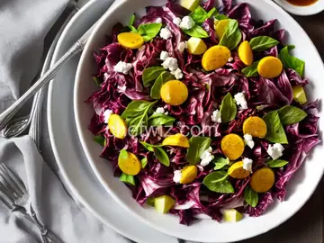 Radicchio With Hot Honey Vinaigrette and Cotija