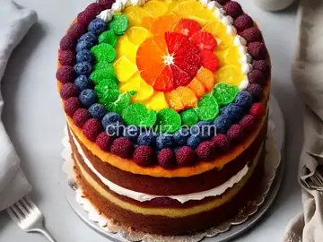 Rainbow Citrus Cake