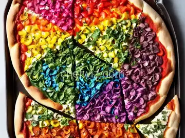 Rainbow Pizza