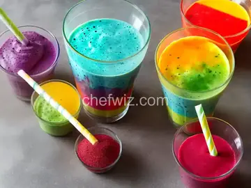 Rainbow Smoothie Pops